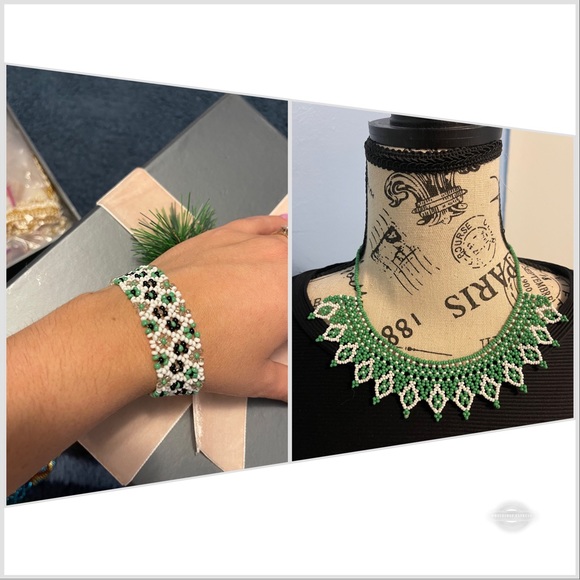 2 X 20 Handmade Necklace and Bracelet, and Chakira Bracelet, Chakira Necklace. - Picture 1 of 11